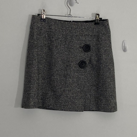 Body by Victoria Dresses & Skirts - Body By Victoria Womens Skirt 2 Black Plaid Wool Blend Academia Gothic Vixen
